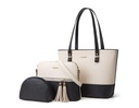 3Pcs women's Pu Leather Handbag