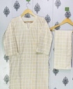 2 PCS WOMEN'S STITCHED LINEN PRINTED SUIT