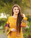 2PCS WOMEN'S STITCHED ORGANZA EMBROIEDERED SHIRT WITH TROUSER