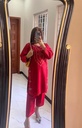 2 PCS WOMEN'S STITCHED COTTON EMBROIDERED SHIRT  AND TROUSER