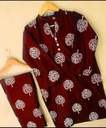 2 pcs women's stitched linen plain suit