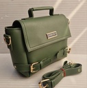WOMEN'S PU LEATHER TOP HAND SHOULDER BAG