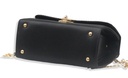 WOMEN'S PU LEATHER PLAIN TOP HAND SHOULDER BAG