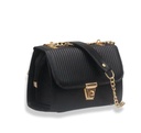 WOMEN'S PU LEATHER PLAIN TOP HAND SHOULDER BAG