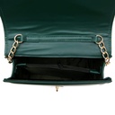 WOMEN'S LEATHER TEXTURE SHOULDER HANDBAG