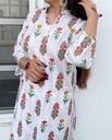 2 Pcs Women's Stitched Lien Printed Suit