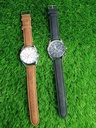 COUPLE OF 2 LEATHER STRAP WATCH