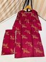Arabic lawn Block printed shirt and trouser