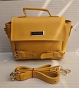 WOMEN'S PU LEATHER TOP HAND SHOULDER BAG