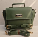 WOMEN'S PU LEATHER TOP HAND SHOULDER BAG