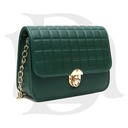WOMEN'S LEATHER TEXTURE SHOULDER HANDBAG