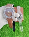 TRANSPARENT RUBBER STRAP WATCH