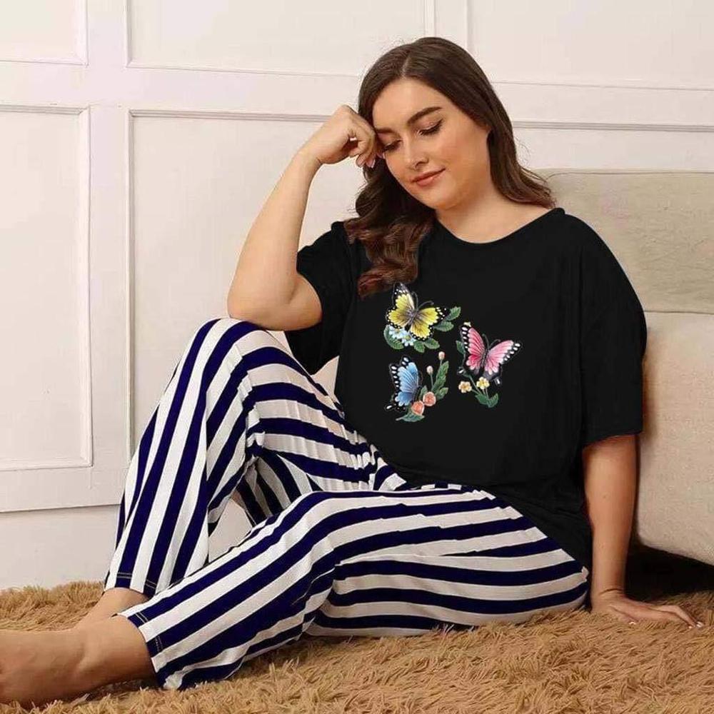 2 PCS Stitched Sleepwear For Women's