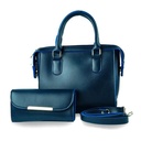 2PC PU LEATHER HANDBAG FOR WOMEN'S WITH LONG STRAP