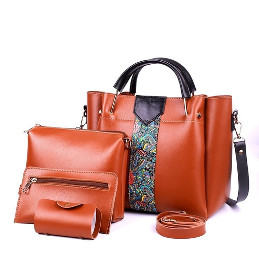 4 Pcs Pu Leather Handbag
