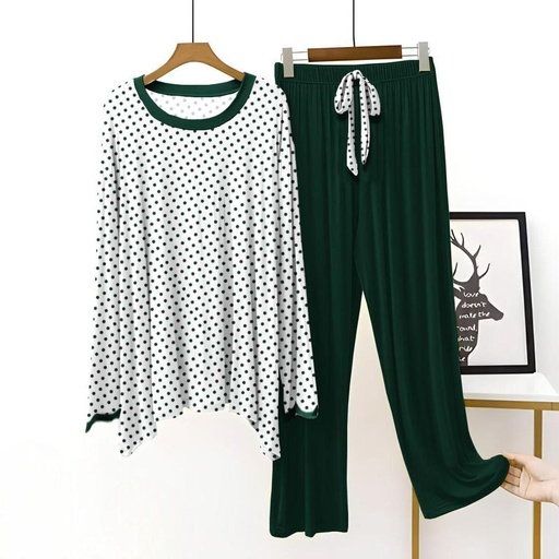 2 Pcs Women's Stitched Jersey Cotton Printed Night dress